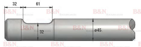 FRD Furukawa FX25 Asphalt Chisel (Wide Chisel)