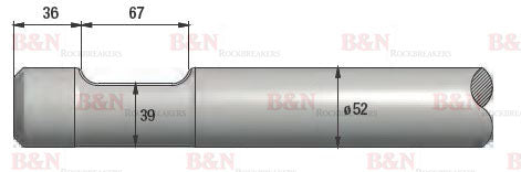 FRD Furukawa FX35 Asphalt Chisel (Wide Chisel)