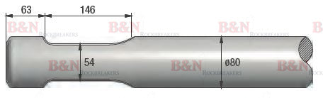Indeco HB8 Chisel