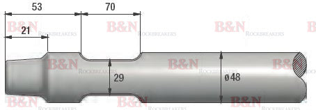 Indeco HP200 Chisel