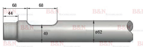 Krupp HM85-90 Chisel