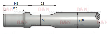 Montabert BRH125 Chisel