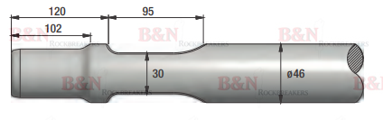 Montabert BRH40 Chisel