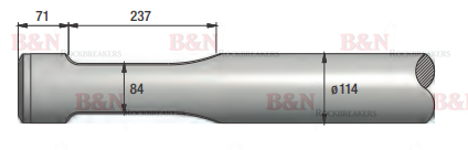 Montabert BRH501 Chisel Blunt