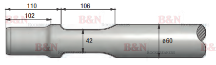 Montabert BRH75 / 76 / 90 / 91 Chisel
