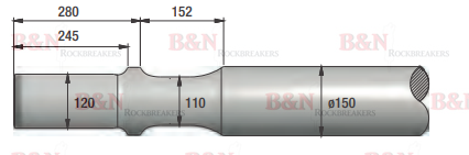 Montabert BRV45 Chisel