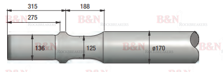 Montabert BRV55 Chisel