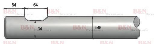 JCB HM160 ASPHALT Chisel (Wide Chisel) – Rockbreaker Chisels