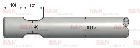 JCB HM1350 Chisel